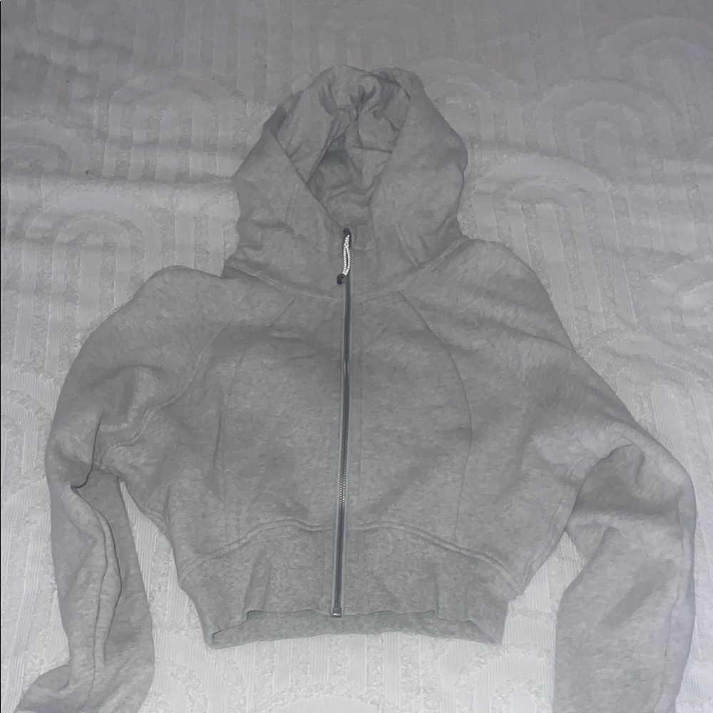 Gray Zip-Up Hoodie